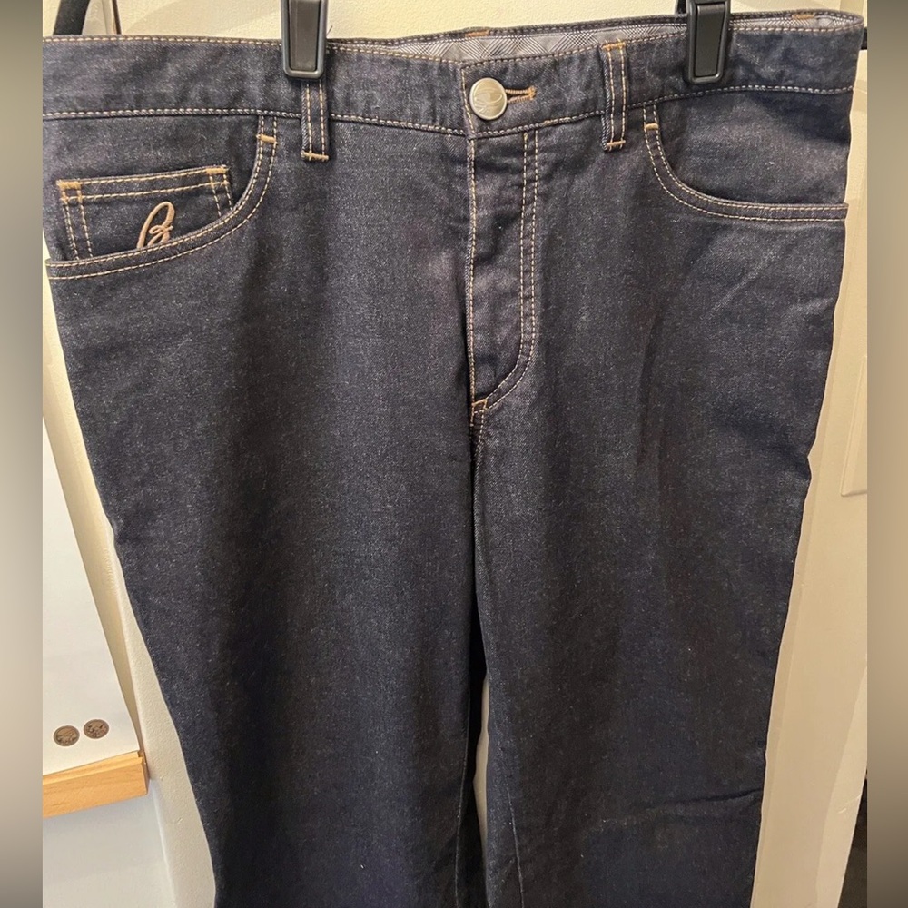$695 Brioni Mens Jeans Stelvio Washed Straight Stretch 48 R Casual Blue Italy 32